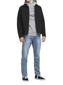 Jean Chris en coton mélangé stone uni avec une coupe regular et 3 poches avant