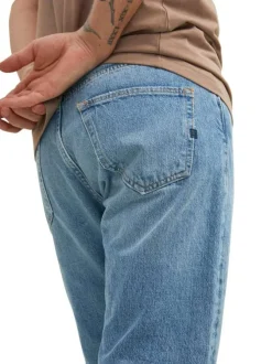 Jean Chris 5 poches en coton stone coupe loose fit avec délavage moyen