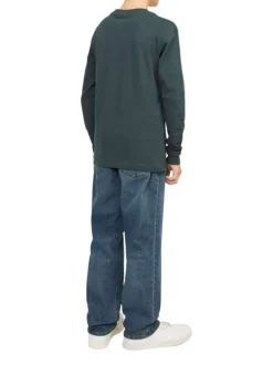 Jean Clark Regular en coton mélangé indigo uni coupe regular fit