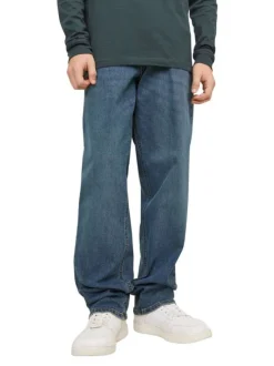Jean Clark Regular en coton mélangé indigo uni coupe regular fit