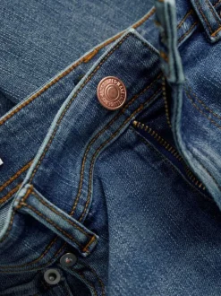 Jean Clark Regular en coton mélangé indigo uni coupe regular fit