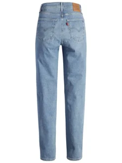 Jean 724 coupe droite en coton mélangé bleu pourvu de poches plaquées