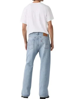 Jean 501® coupe droite en coton stone pourvu de poches plaquées