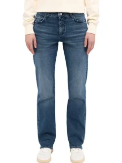 Jean Crosby en coton indigo avec zip et boutons et multiples poches L32