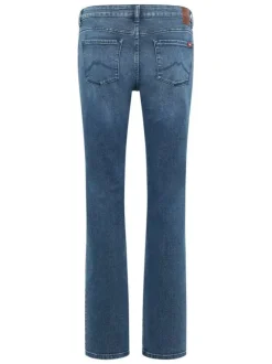 Jean Crosby en coton indigo avec zip et boutons et multiples poches L32