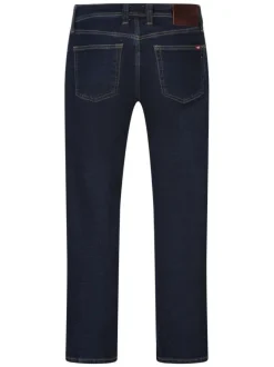 Jean denver tapered en coton brut avec une coupe droite et passants