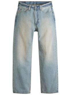 Jean 565 en coton bleu à coupe droite pourvu de multiples poches