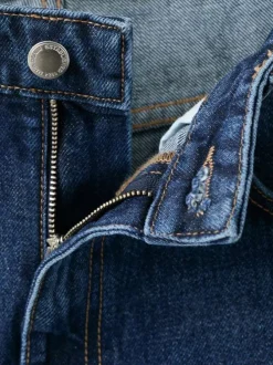 Jean en coton bleu indigo uni coupe bootcut