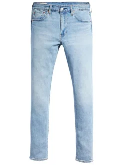 Jean 512 en coton bleu stone uni avec une coupe slim fit et une taille mi-haute