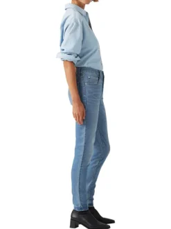 Jean 721 en coton mélangé bleu stone légèrement délavé à coupe skinny