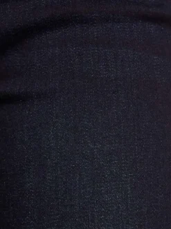 Jean en coton mélangé brut effet délavé avec une coupe droite