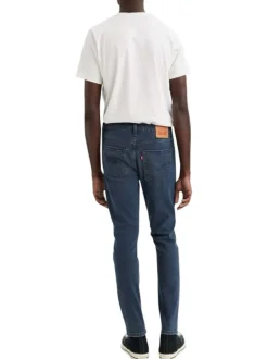 Jean 512™ en coton mélangé nuit uni avec 5 poches et une coupe droite