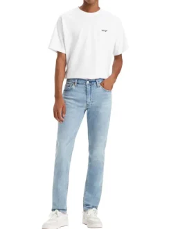 Jean 511 en coton mélangé stone délavé avec une coupe slim et à 5 poches
