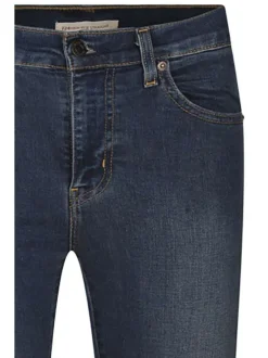 Jean en coton nuit délavé style 5 poches avec une coupe regular fit