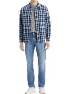 Jean 511™ en coton stone uni avec 5 poches et une coupe droite