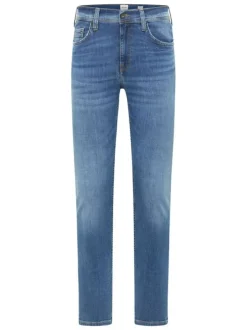 Jean en coton stone uni avec une coupe slim à zip et à bouton