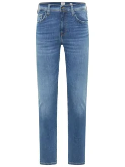 Jean en coton stone uni avec une coupe slim à zip et à bouton