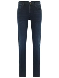 Jean Frisco skinny en coton bleu indigo délavé et une taille mi-haute L32