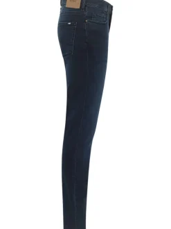 Jean Frisco skinny en coton bleu indigo délavé et une taille mi-haute L32