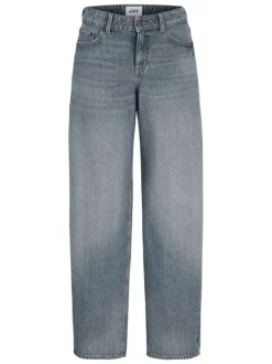 Jean Fuji Barrel en coton biologique bleu pourvu d'une coupe large