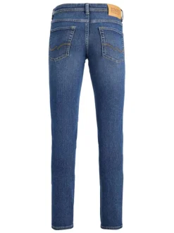 Jean Glenn Regular en coton mélangé indigo uni coupe regular fit