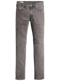 Jean 511 gris uni avec une coupe slim, 5 poches et étiquette d'authentification