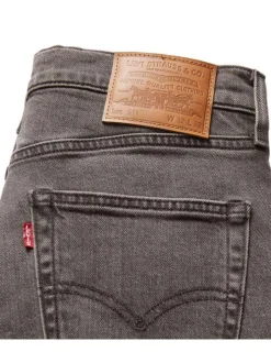 Jean 511 gris uni avec une coupe slim, 5 poches et étiquette d'authentification
