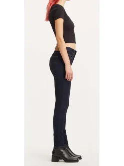 Jean 721™ High Rise en coton mélangé brut uni avec une coupe skinny