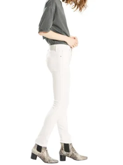 Jean 721™ High Rise Skinny blanc en coton uni avec une coupe skinny