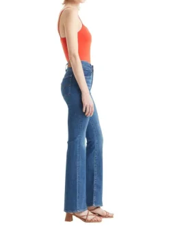 Jean 726™ hyperstretch en coton doux indigo moyen délavé coupe bootcut