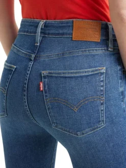 Jean 726™ hyperstretch en coton doux indigo moyen délavé coupe bootcut