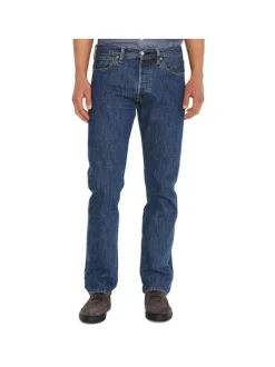 Jean 501 jean en coton uni avec une coupe droite et cinq poches