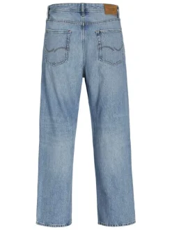 Jean Jjialex Jjoriginal Am 337 Noos en coton stone uni à coupe large