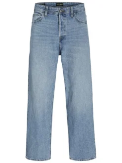 Jean Jjialex Jjoriginal Am 337 Noos en coton stone uni à coupe large