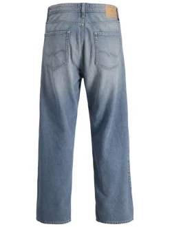 Jean Jjialex Jjoriginal Sq 071 Noos en coton bleu délavé avec une coupe bootcut