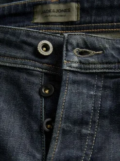 Jean Jjimike Jjoriginal Jj 156 Noos en coton brut uni avec une coupe droite