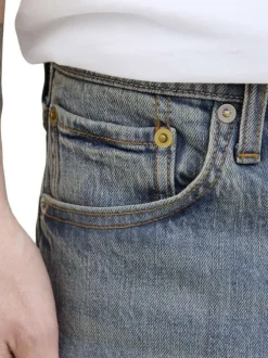 Jean Jjimike Jjoriginal Sbd 556 Noos en coton bleu uni avec une coupe droite