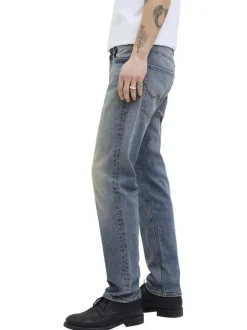 Jean Jjimike Jjoriginal Sbd 556 Noos en coton bleu uni avec une coupe droite
