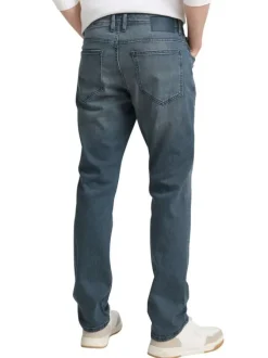 Jean Josh Slim en coton indigo uni avec fermeture par bouton et glissière