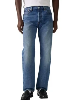 Jean 501® Levi'S ® Original en coton bleu ciel délavé avec une coupe droite