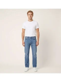 Jean 501® Levi'S® Original en coton bleu denim avec une coupe droite