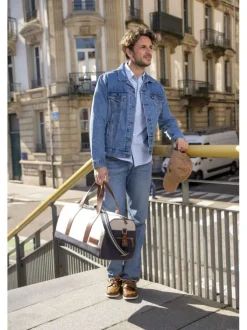 Jean 501® Levi'S® Original en coton bleu denim avec une coupe droite
