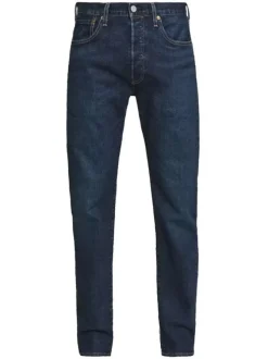 Jean 501 Levi's Original indigo avec une coupe droite et un patch d'authenticité