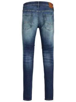 Jean Liam coupe skinny en coton bleu délavé