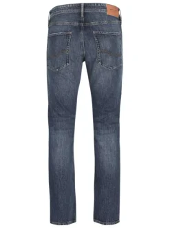 Jean Mike en coton indigo uni coupe regular fit avec des poches plaquées