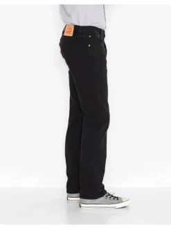 Jean 501 noir en coton avec une coupe regular et des passants