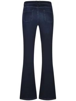 Jean nuit avec une coupe droite à fermeture zippée et boutonnée