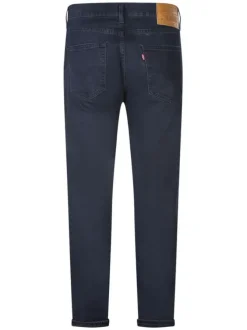 Jean 502 nuit uni avec une coupe regular fit, 5 poches et patch