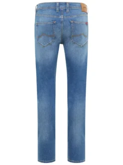 Jean Oregon en coton stone uni avec une coupe slim et multiples poches L34
