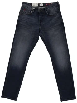 Jean Oregon Slim K en coton indigo à coupe droite avec multiples poches